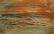 under sunset sea
